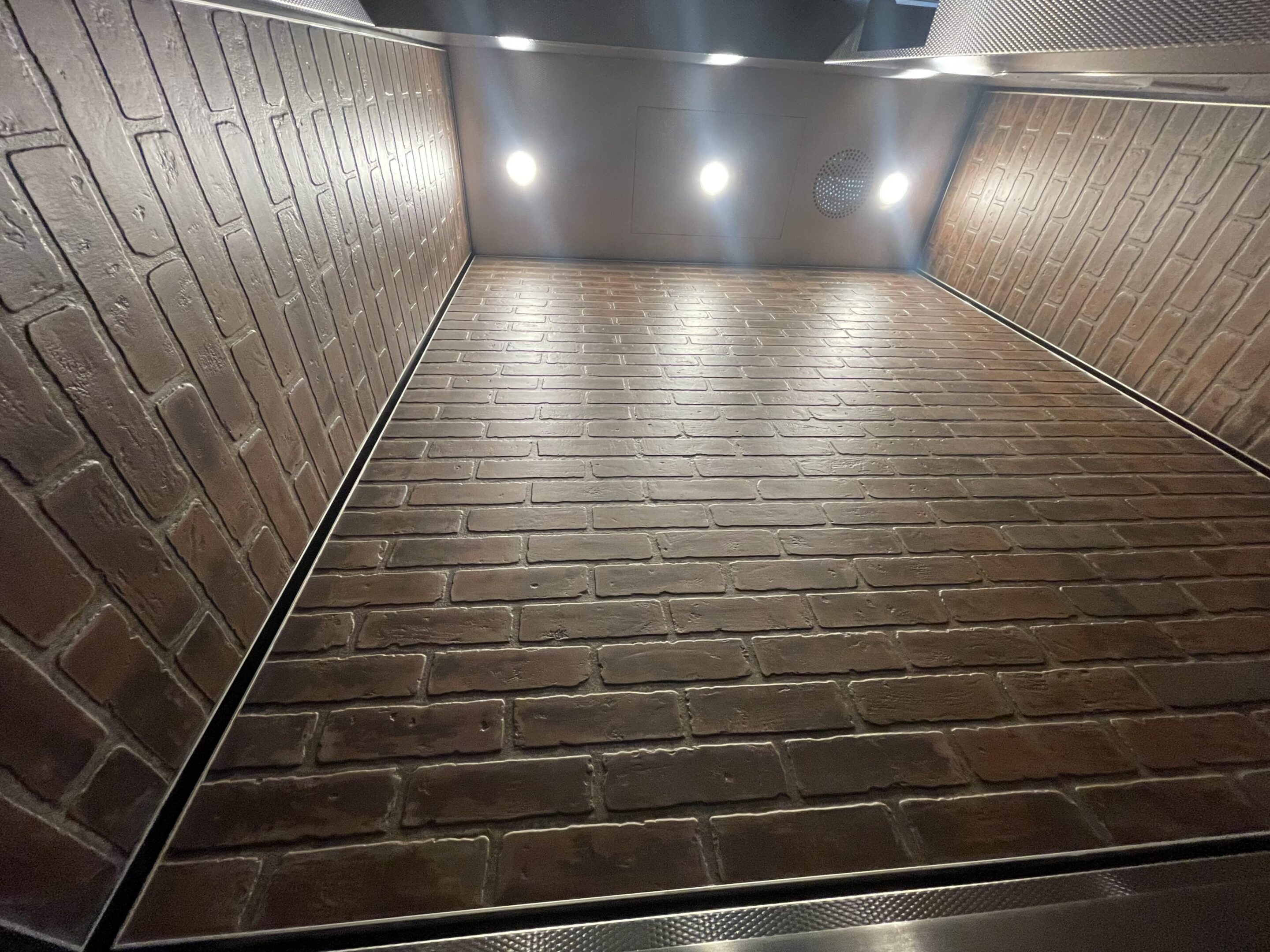 Brick Veneer Elevator Cab — East Village — 335 East 14th Street · East Village, Manhattan