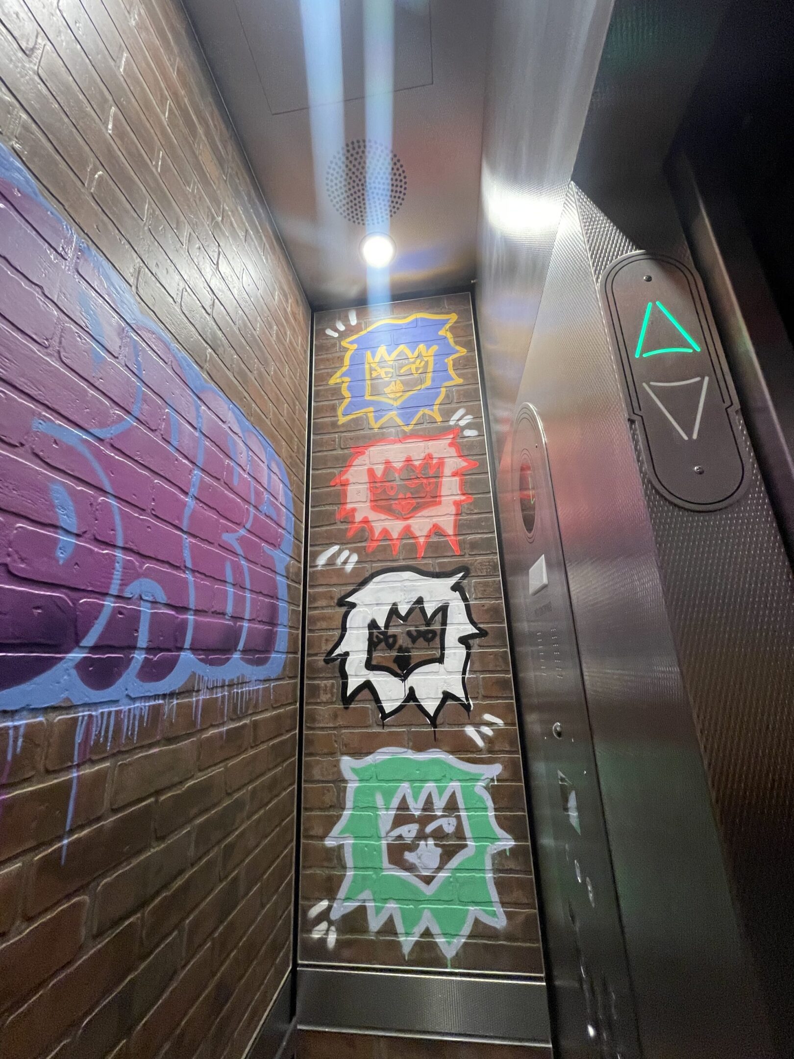 Brick Veneer Elevator Cab — East Village — view 2