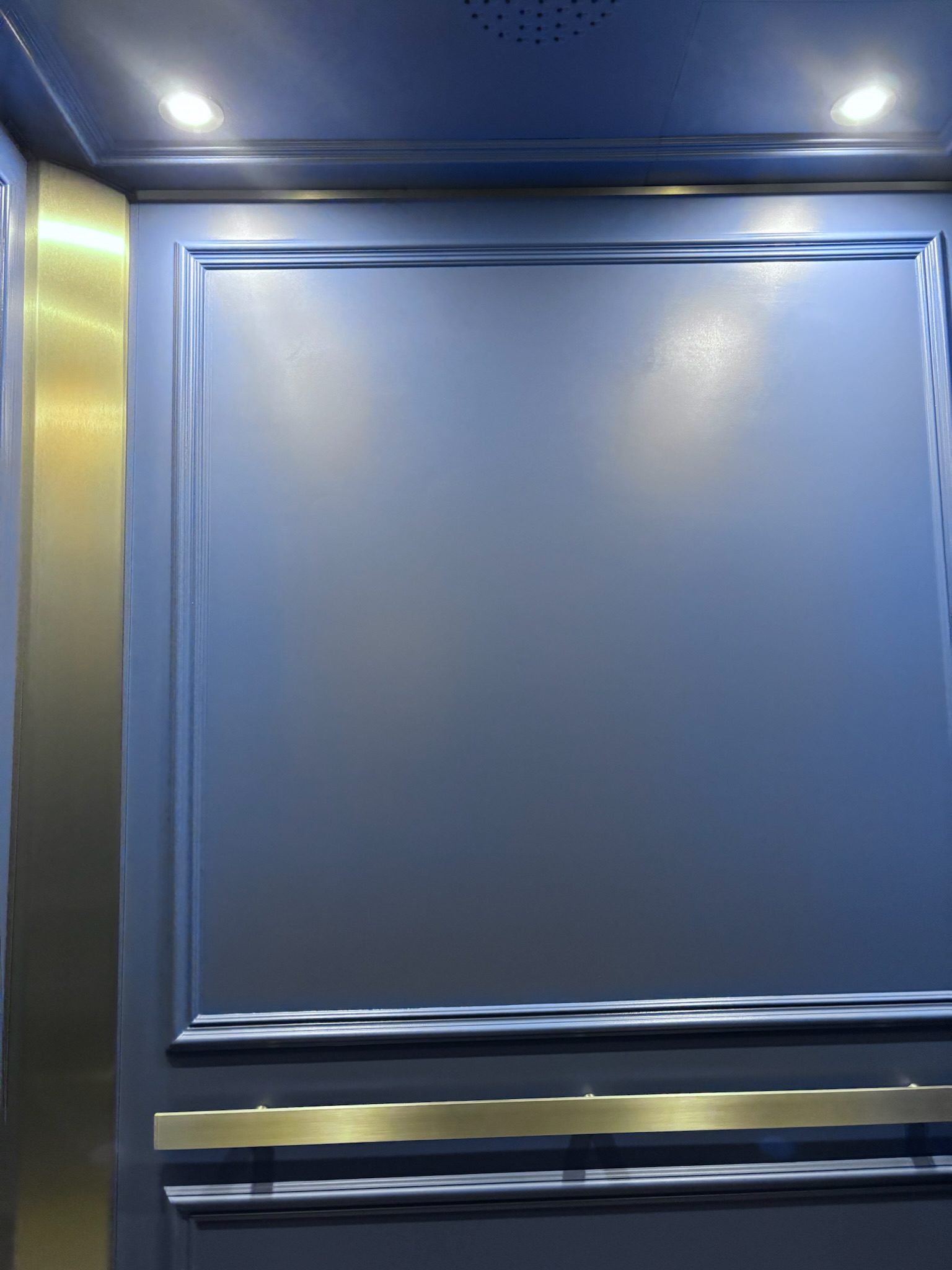 Blue Nova & Bronze Elevator Cab — Upper West Side — view 2