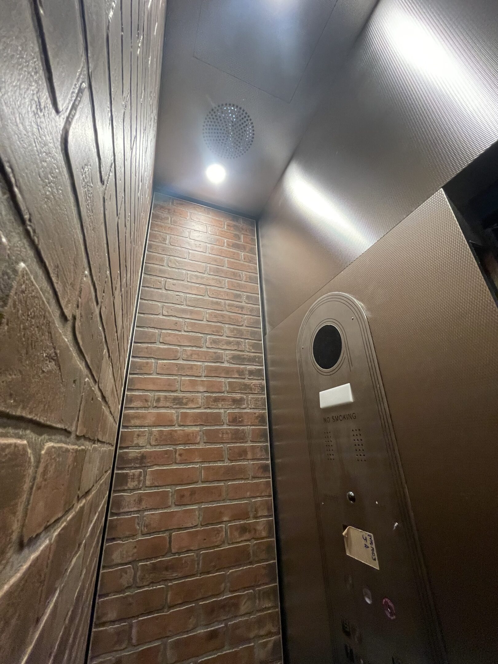 Brick Veneer Elevator Cab — East Village — view 3