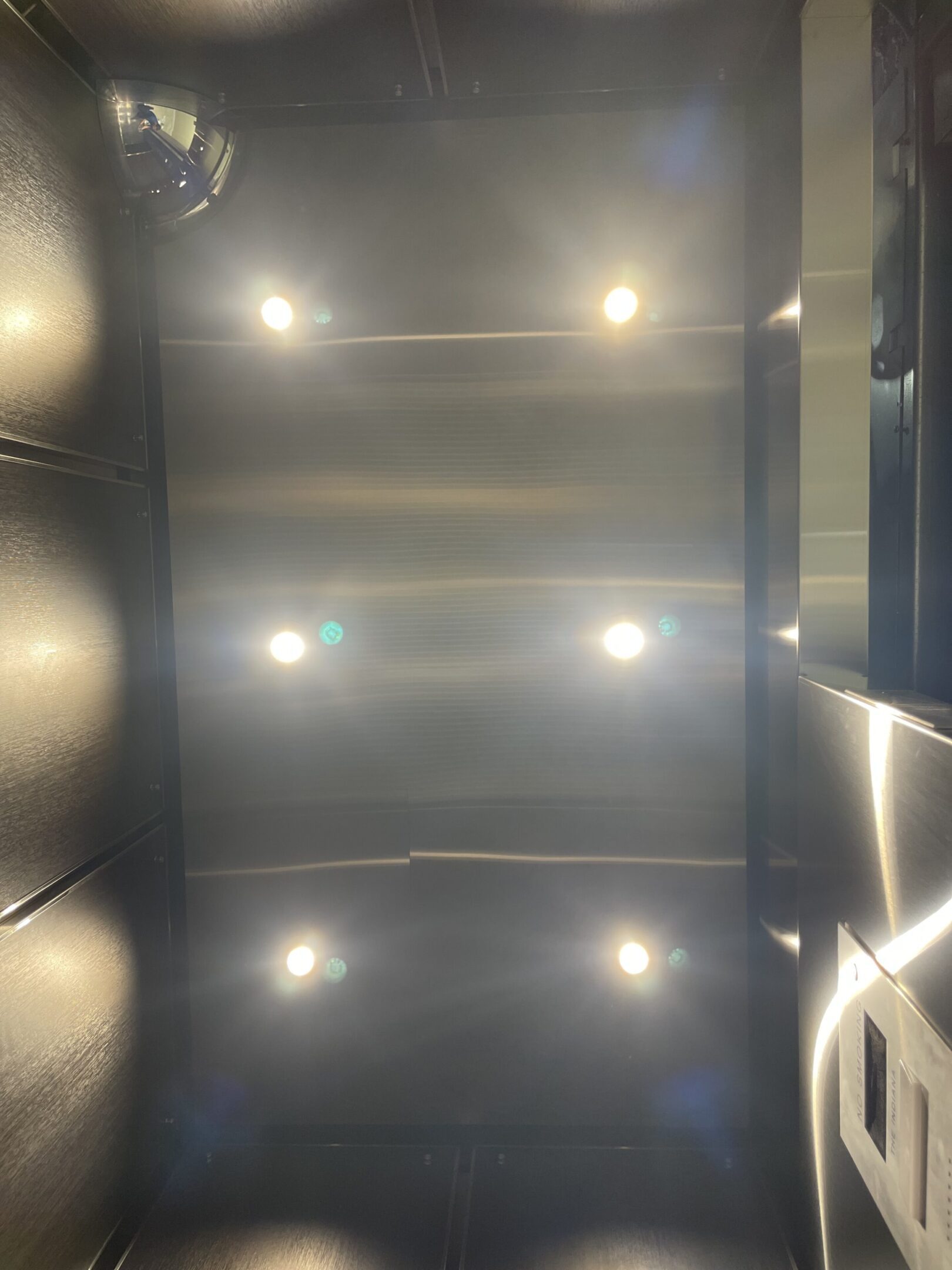 Skyline Walnut & Charcoal Elevator Cab — Forest Hills — view 3